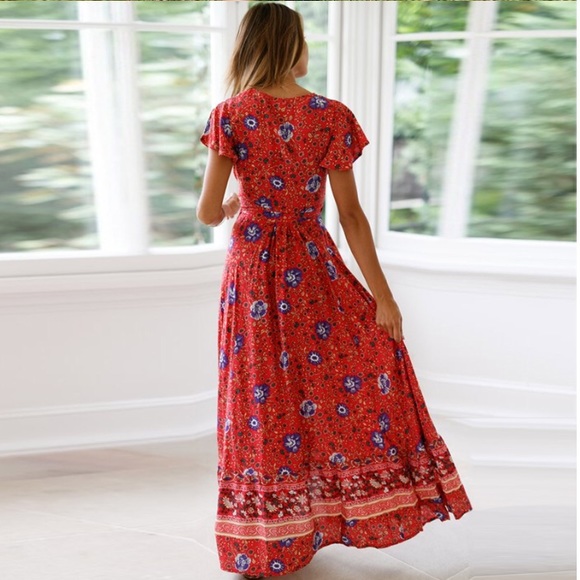 NEW Floral Wrap Maxi Dress - Picture 4 of 9